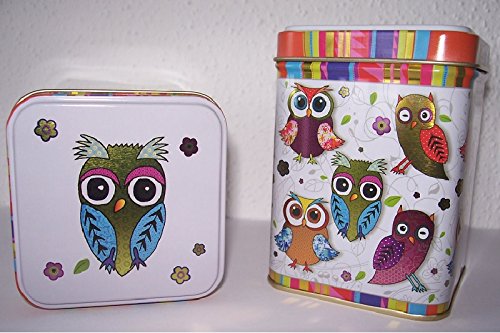 Cha Cult Boîte à thé en forme de chouette doré/multicolore code EAN 4009636211008 