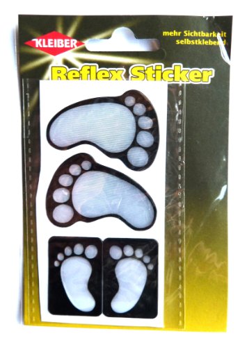 Sticker réflecteur pied, argent