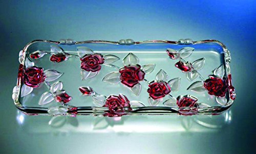 Kb8 - plat à cake verre décor natascha