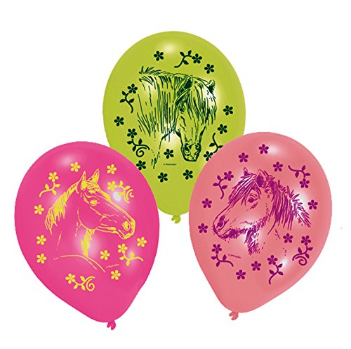 - 450153 - 6 ballons latex chevaux - 70 cm/8''