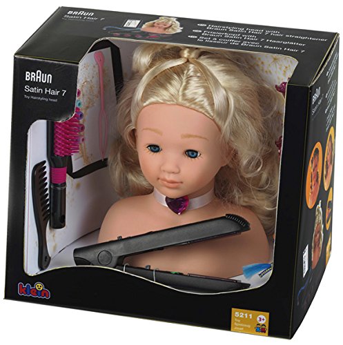 - 5245 - coiffure - tête à coiffer braun satin ...