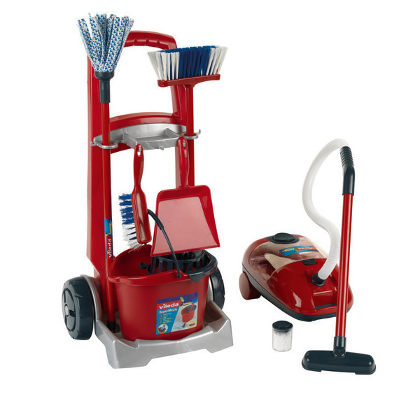 Chariot de ménage avec aspirateur