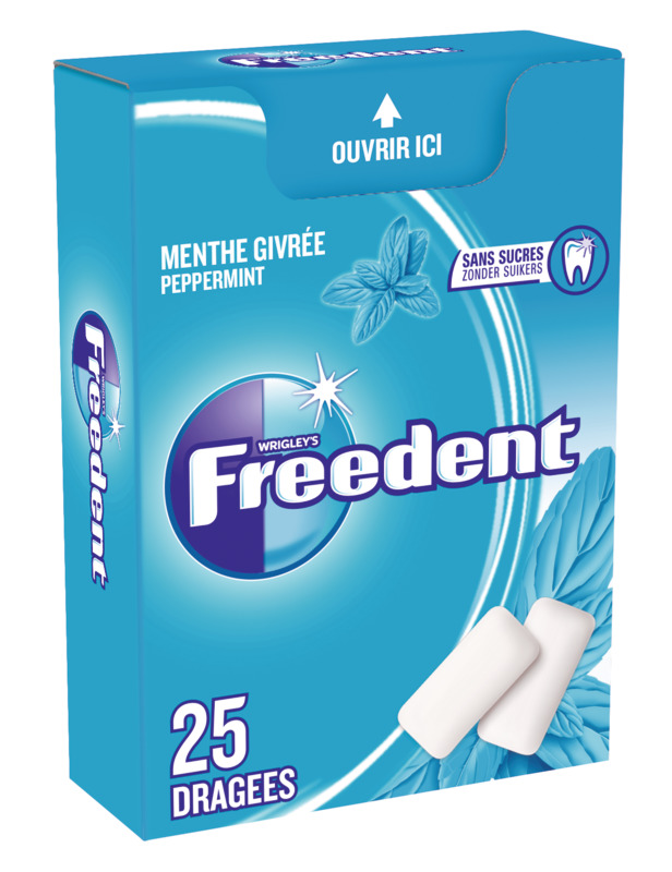 Freedent CHEWINGGUM MENTHE GIVRÉE 4009900531627