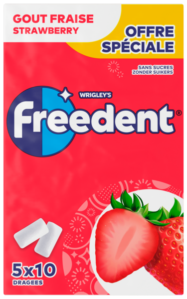 FREEDENT ÉTUI DE 10 DRAGÉES X5 70G OFFRE SPÉCIA...