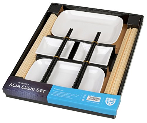 ® 10 pièces asia coffret kit sushis pour 2 pers...