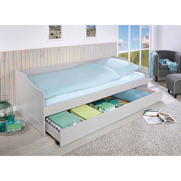 Lit gigogne Léonie gris