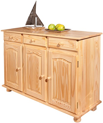 30500010 abaco bahut bas 3 portes vernis nature...