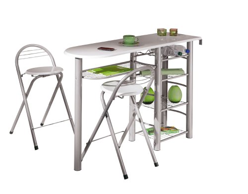 Links 50901190 frida ensemble de table-bar/2 tabourets blanc 117 x 47 x 85,5 cm code EAN 4010340591195 