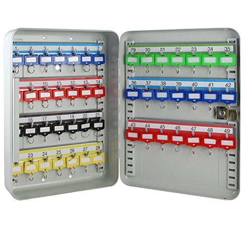 130497 armoire à clés barres 49 crochets réglab...