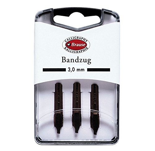 BRAUSE CALLIGRAPHIE Boîte 3 plumes Bandzug 3 mm 4010963180301 Brause Calligraphie