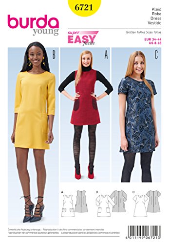 6721 patron de robe blanc