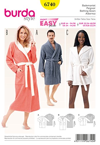 6740 patron de peignoir blanc