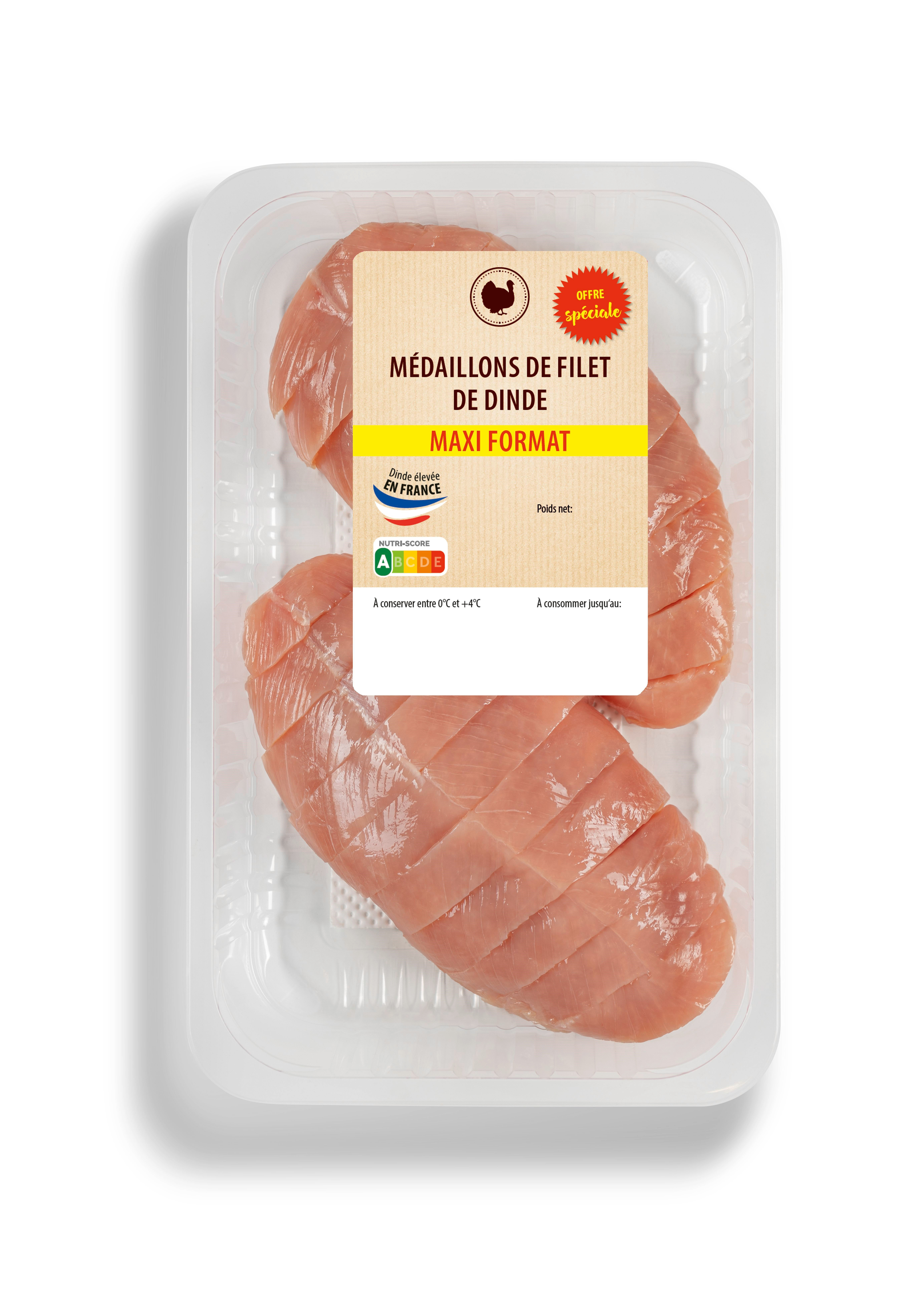 HEIDEMARK MÉDAILLONS DE FILET DE DINDE MAXI FORMAT code EAN 4011364217283 