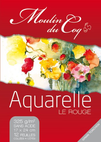 Bloc aquarelle 325 gr 12 feuilles 30x40 cm