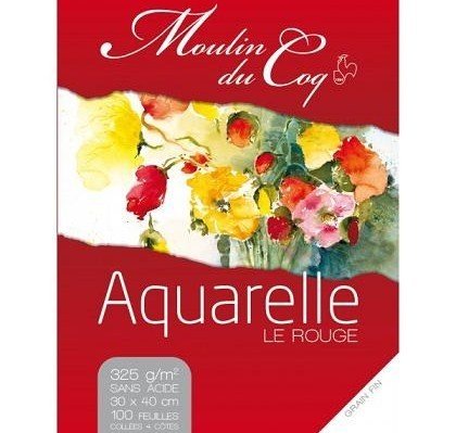Bloc aquarelle 100 feuilles 325 gr 30x40 cm Mou...