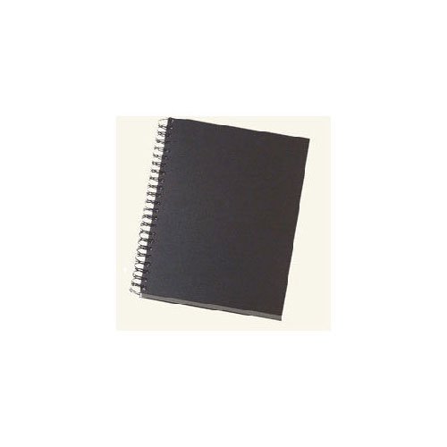 Carnet de croquis à spirale noir format a5 140 gsm