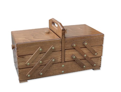 Aumueller Boîte à couture hêtre marron 46 x 23 x 26 cm 4011599216006 (4011599216006)