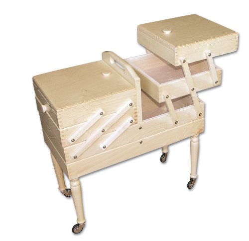 Aumueller Boîte à couture gigogne en hêtre teinte claire 50 x 25 x 54 cm 4011599221291 (4011599221291)