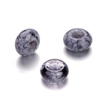 - mix perles verre avec grand trou anthracite