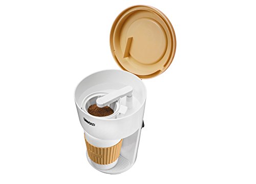Unold 28310 cafetière to go, idéal pour le bureau ou en vacances, blanc/beige code EAN 4011689283109 