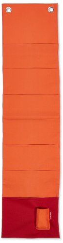 Porte-revue mural, Polyester, orange, taille un...