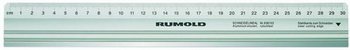 Rumold 30 Cm règle de tailleur en aluminium avec coins en acier antidérapant repères en mm code EAN 4012108149501 