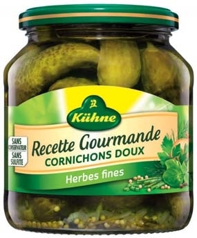 CORNICHONS DOUX “RECETTE GOURMANDE DE KÜHNE” 4012200466407 