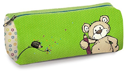 Nici 39100 Trousse en peluche - Ours Vert