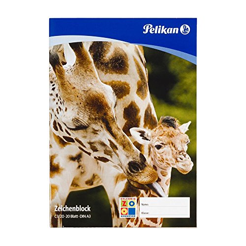 Pelikan - 224840 - bloc à dessin - c3/20 din a3 avec 20 feuilles 100g code EAN 4012700224842 