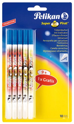 Super pirat lot de 10 effaceurs pointes fine
