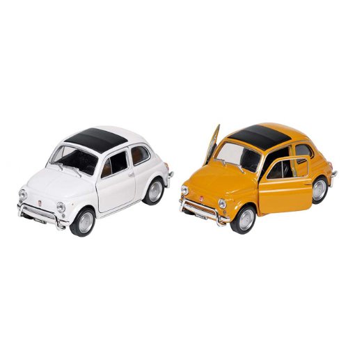 Voiture en métal - Fiat Nuova 500 : Blanc