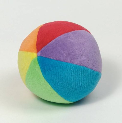 - hochet tissu - balle velours avec grelot 10 cm