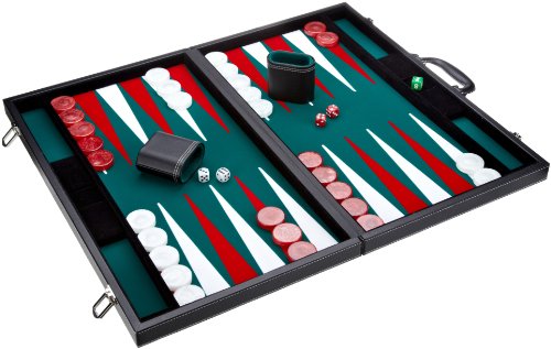 -  1715 - jeu backgammon - cuir synthétique - v...