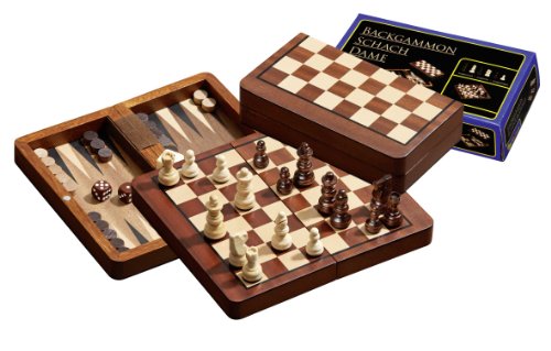 - 2517.0 - set de voyage -  echecs - backgammon...