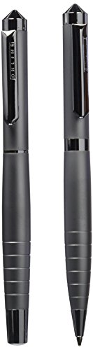 Online Schreibgeräte Online Coffret stylo plume et stylo à bille True Silver avec écrin en cuir code EAN 4014421317384 