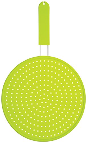 Colourworks silicone splatter guard, green, 28cm