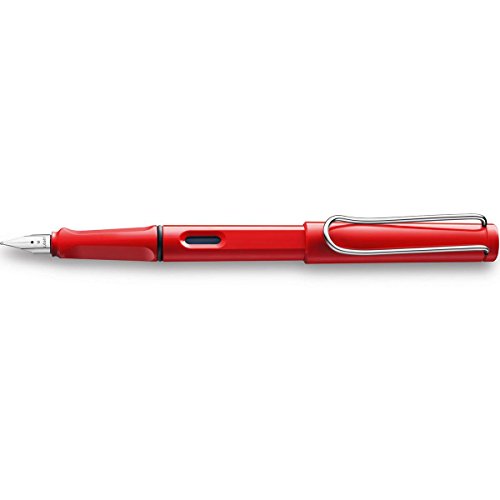- stylo plume safari rouge brillant, plume acie...