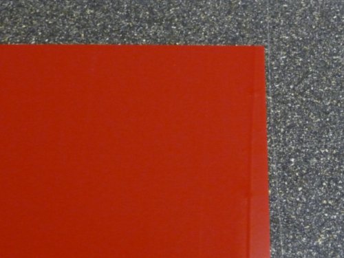 Plaque acrylique rouge 500 x 500 x 3 mm Plexiglass 4014677033045 alt-intech PC/PMMA Platte
