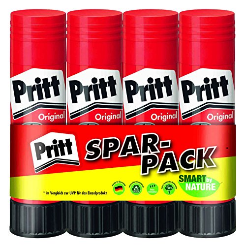 PRITT Pack Eco de 4 Bâtons de colle 22g Naturel...