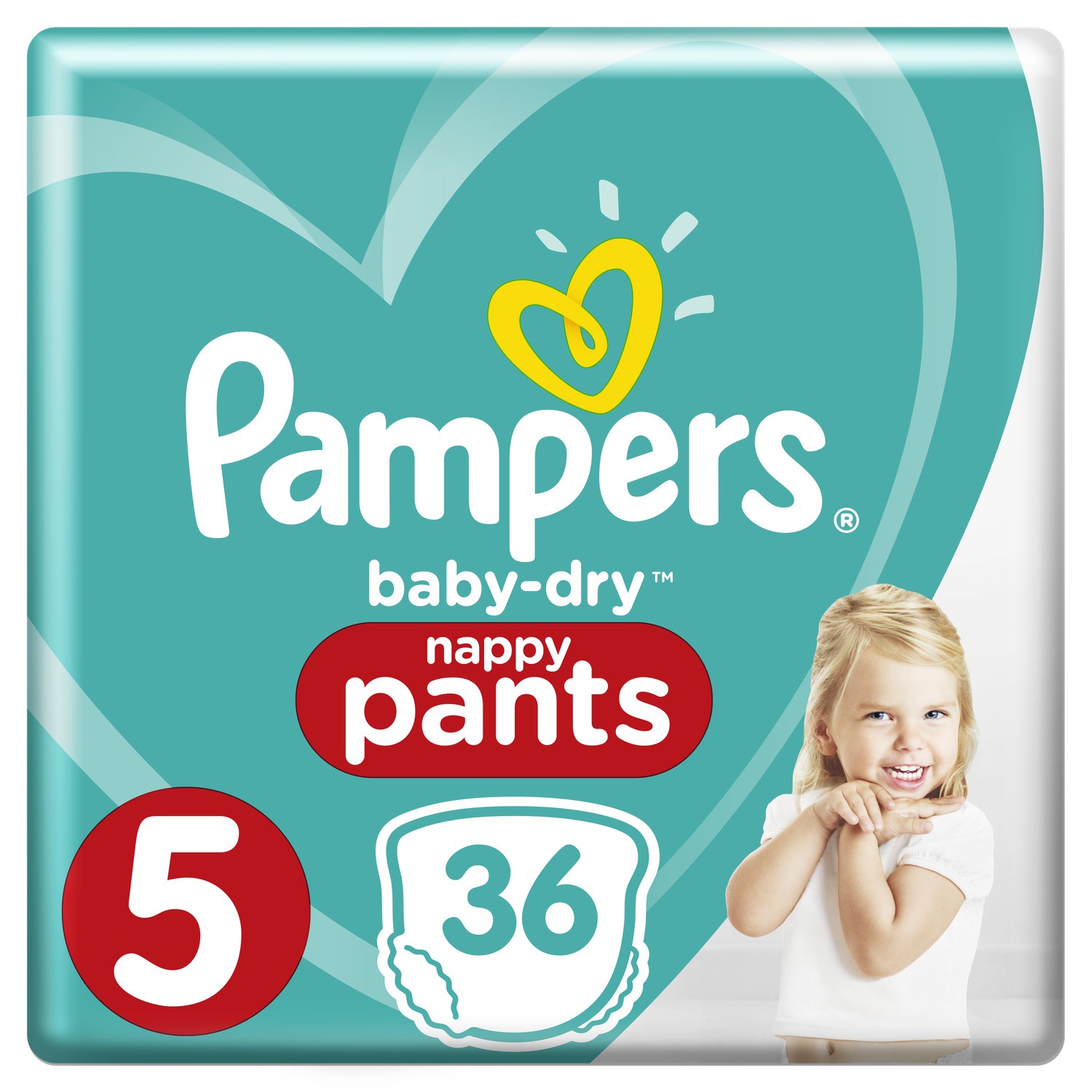 Couches taille 5 : 11-18 kg Baby Dry Pants PAMPERS