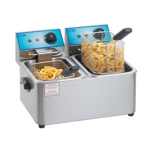 Friteuse professionnelle élec DOUBLE / 2 X 4 L