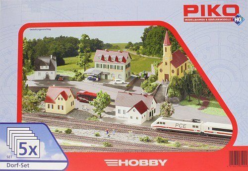 PIKO H0 Set de 5 éléments de village H0 Piko H0 61925 code EAN 4015615619253 