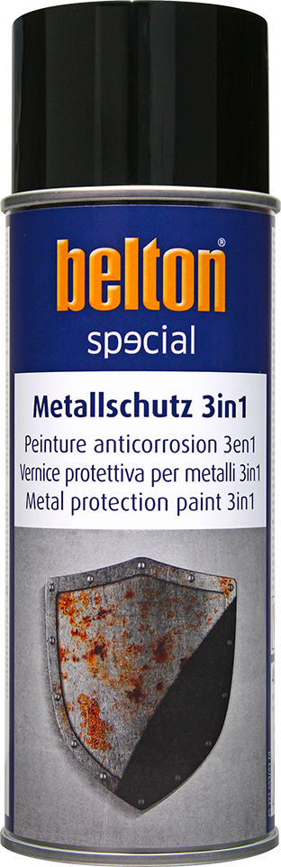 “BELTON SPECIAL” BOMBE DE PEINTURE ANTICORROSION
3 EN 1 POUR MÉTAUX code EAN 4015962835528 