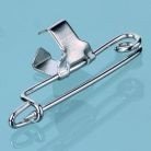 Broche fleurs 20 mm 10 pcs. argenté, argent