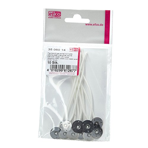 Fil plat ciré mèche avec support, coton, blanc,...