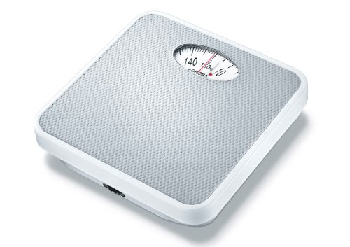 Pèse personne leo avec pointeur rond en gris