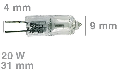 Alternativ Ampoule halogène G4 20 W 12 V Universel 300 °C Four Hotte Réfrigérateur code EAN 4016417066375 