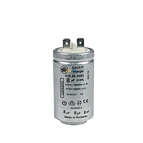 Condensateur de Moteur condensateur 8 µF UF 450 V Ducati Energia 416.25.5392 avec drapeaux enfichable pour wäschetrocknern Electrolux AEG 125002033/4 125002033 4016417205569 Electrolux - Aeg Condensateur de Moteur condensateur 8 µF UF 450 V Ducati Energia 416.25.5392 avec drapeaux enfichable pour wäschetrocknern Electrolux AEG 125002033/4 125002033 4016417205569 Electrolux - Aeg