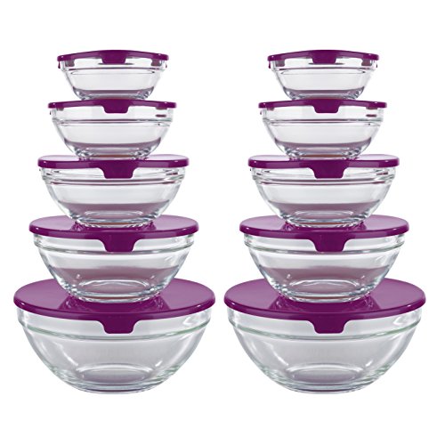 GOURMETmaxx Jeu de bols/saladiers de rangement ...