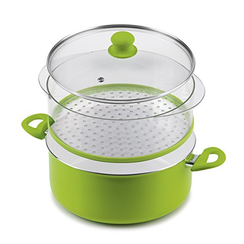 Bratmaxx à vapeur 5 en 1 casserole 28 cm Limegr...